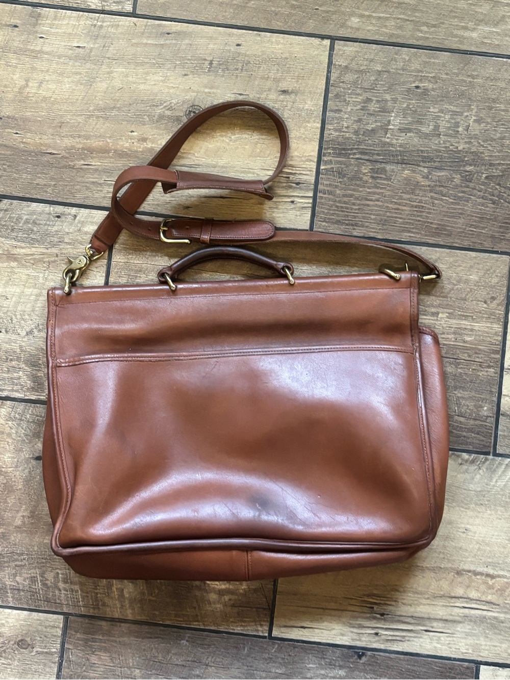 Coach LARGE Vintage 5279 Brown Kensington Leather Briefcase/Laptop Bag - Picture 3 of 16